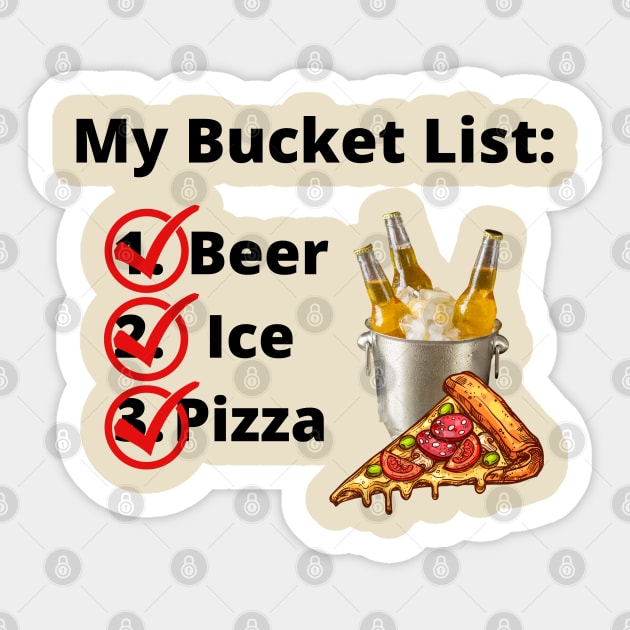 Bucket List #7 Sticker by meltubs76